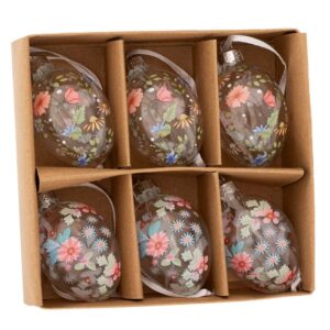 ΓΥΑΛΙΝΑ ΚΡΕΜΑΣΤΑ ΑΥΓΑ ΜΕ ΣΧΕΔΙΑ 4Χ4Χ7ΕΚ σετ/2