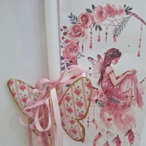 ΛΑΜΠΑΔΑ ΛΕΥΚΗ ΚΟΡΙΤΣ."BUTTERFLY"ΜΕΤΑΛΛΙΚΗ 40ΕΚ.