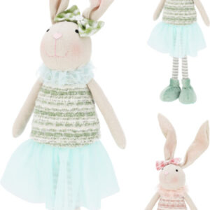 Λαγός Όρθιος 45cm 2χρωμ.πάνινος τμχ.