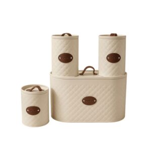 ΜΕΤΑΛΛΙΚΗ ΑΝΑΓΛΥΦΗ ΨΩΜΙΕΡΑ / 3 ΚΟΥΤΙΑ (TEA/COFFEE/SUGAR) 33Χ17Χ20ΕΚ/ Φ11Χ16ΕΚ
